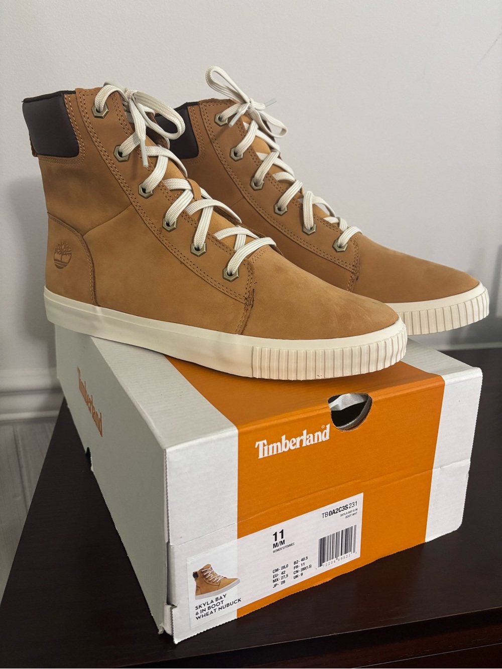Timberland Women’s Wheat Tan High-Top Sneakers